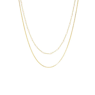 COLETTE | DOUBLE-LAYER PEARL NECKLACE