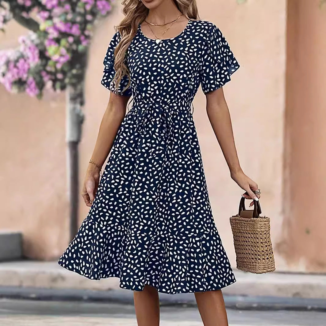 CIARA | POLKA DOT MIDI DRESS