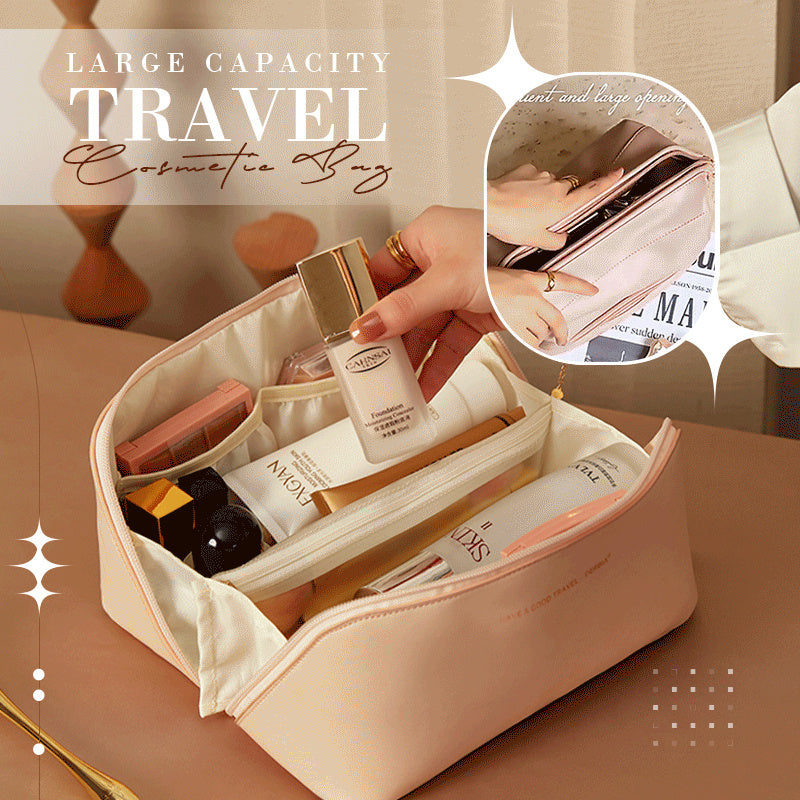 CLOUDÉ | DOUBLE-LAYER TRAVEL COSMETIC BAG