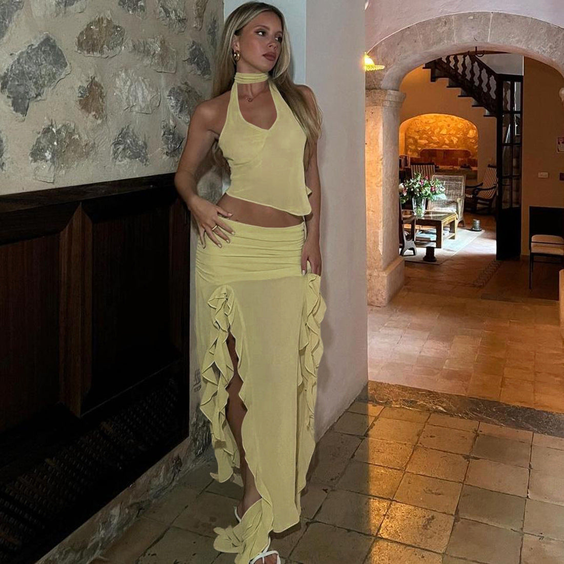 ELLA | TASSEL TOP & SKIRT SET