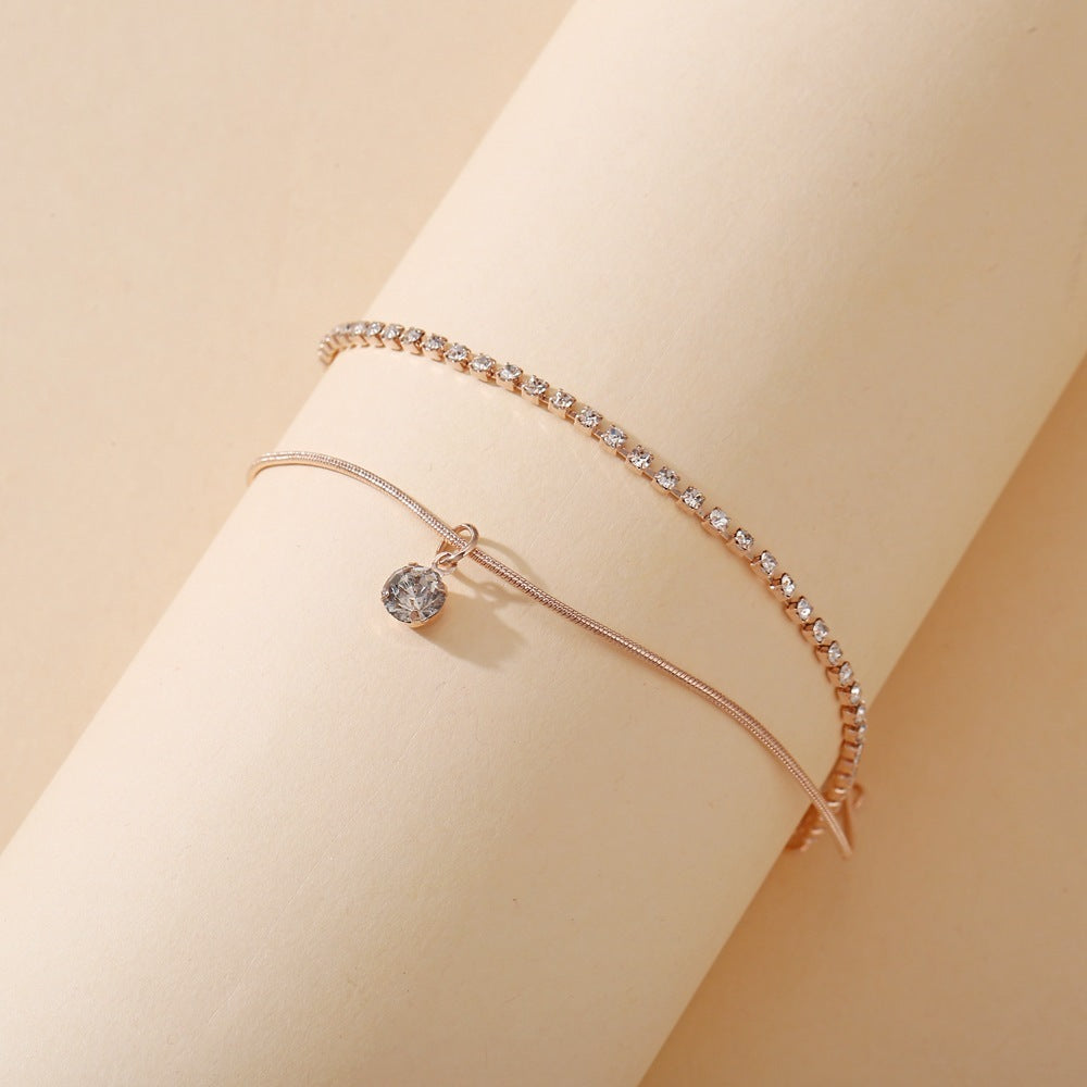 MAYA | BOHO CUBIC ZIRCONIA ANKLET