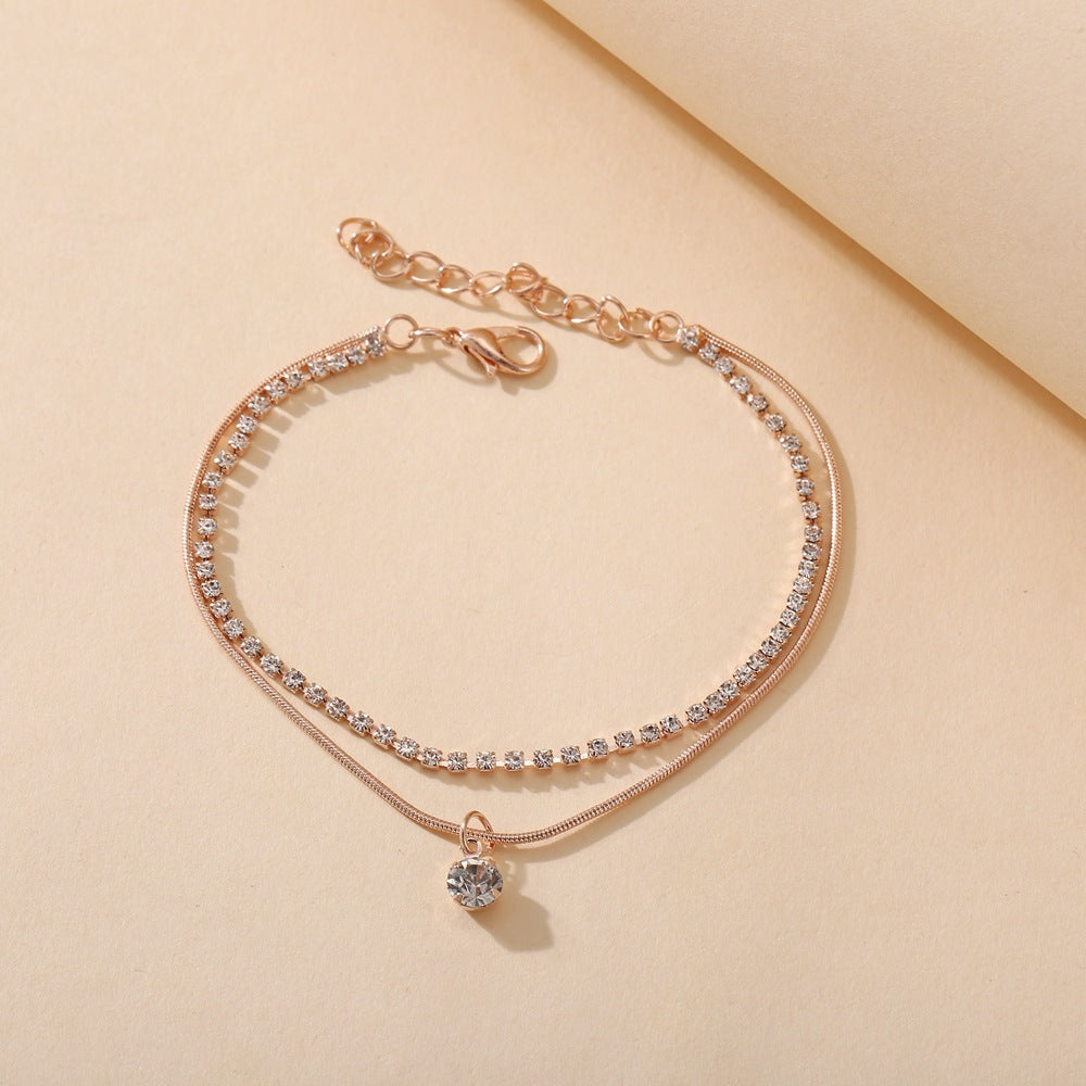 MAYA | BOHO CUBIC ZIRCONIA ANKLET