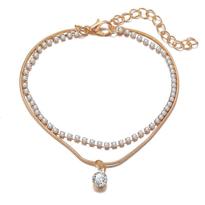 MAYA | BOHO CUBIC ZIRCONIA ANKLET