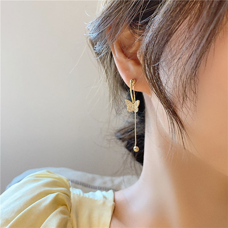 BELLE | BUTTERFLY TASSEL EARRINGS