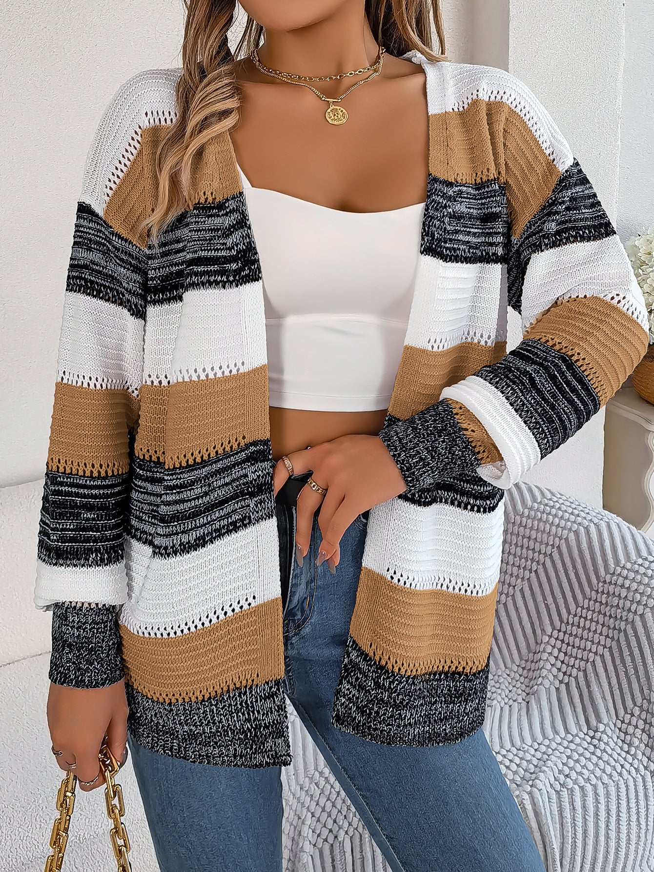 MILANE | STRIPED CARDIGAN