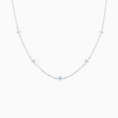 LUNA | BLUE FLOWER NECKLACE