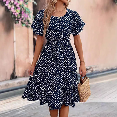 CIARA | POLKA DOT MIDI DRESS