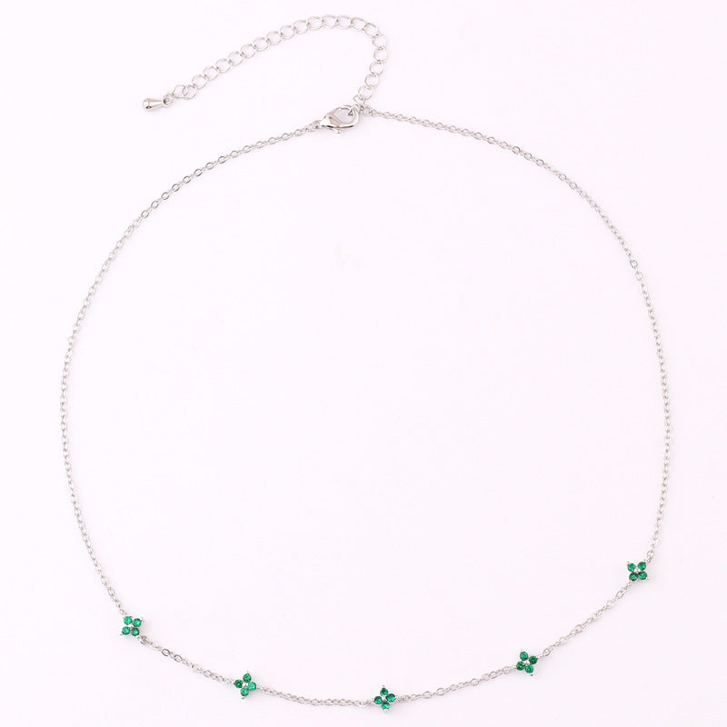 LUNA | BLUE FLOWER NECKLACE