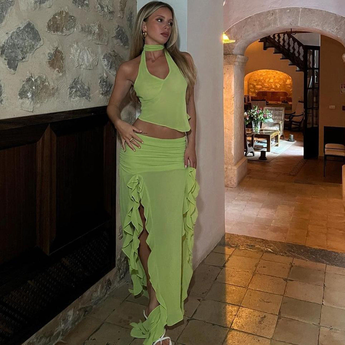 ELLA | TASSEL TOP & SKIRT SET