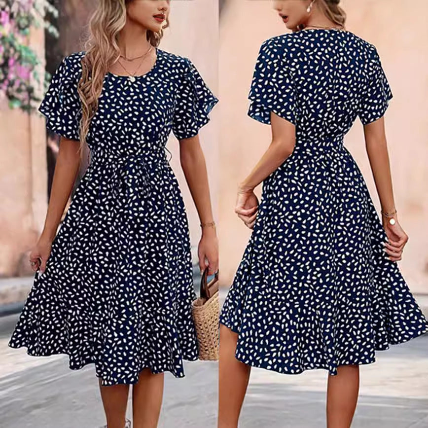 CIARA | POLKA DOT MIDI DRESS