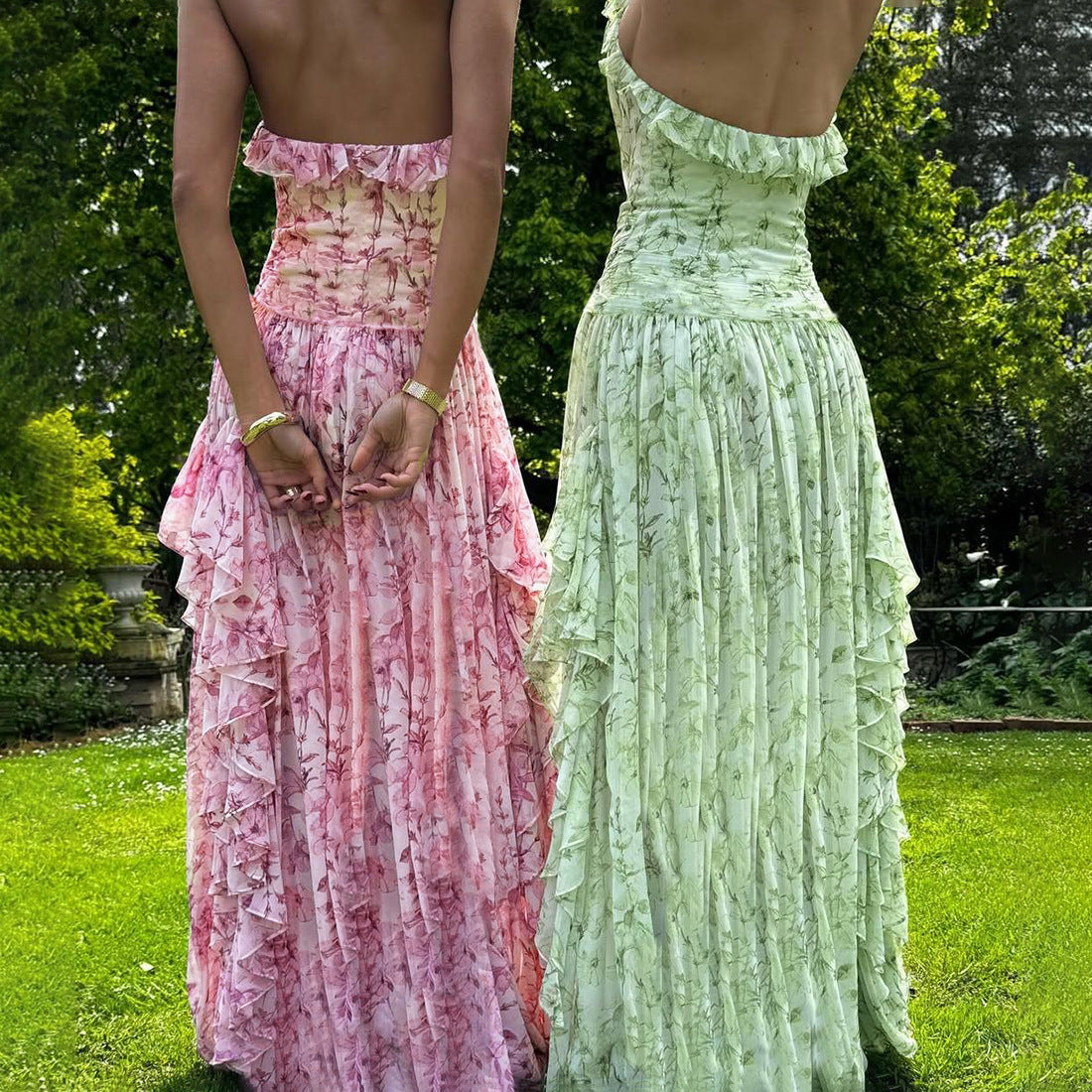 ZARIA | PRINTED HIGH-WAIST DRESS