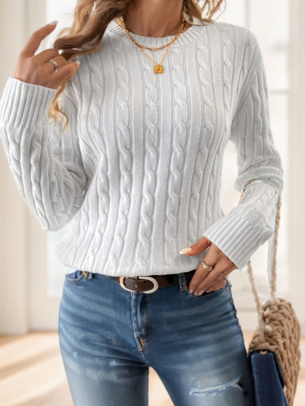 VIVIAN | POLYESTER REGULAR PULLOVER SWEATER