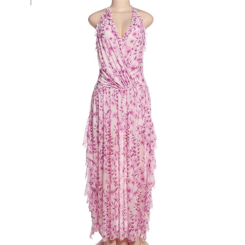 ZARIA | PRINTED HIGH-WAIST DRESS