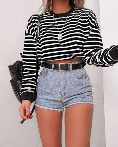 ELINA | CROP LONG-SLEEVE TOP