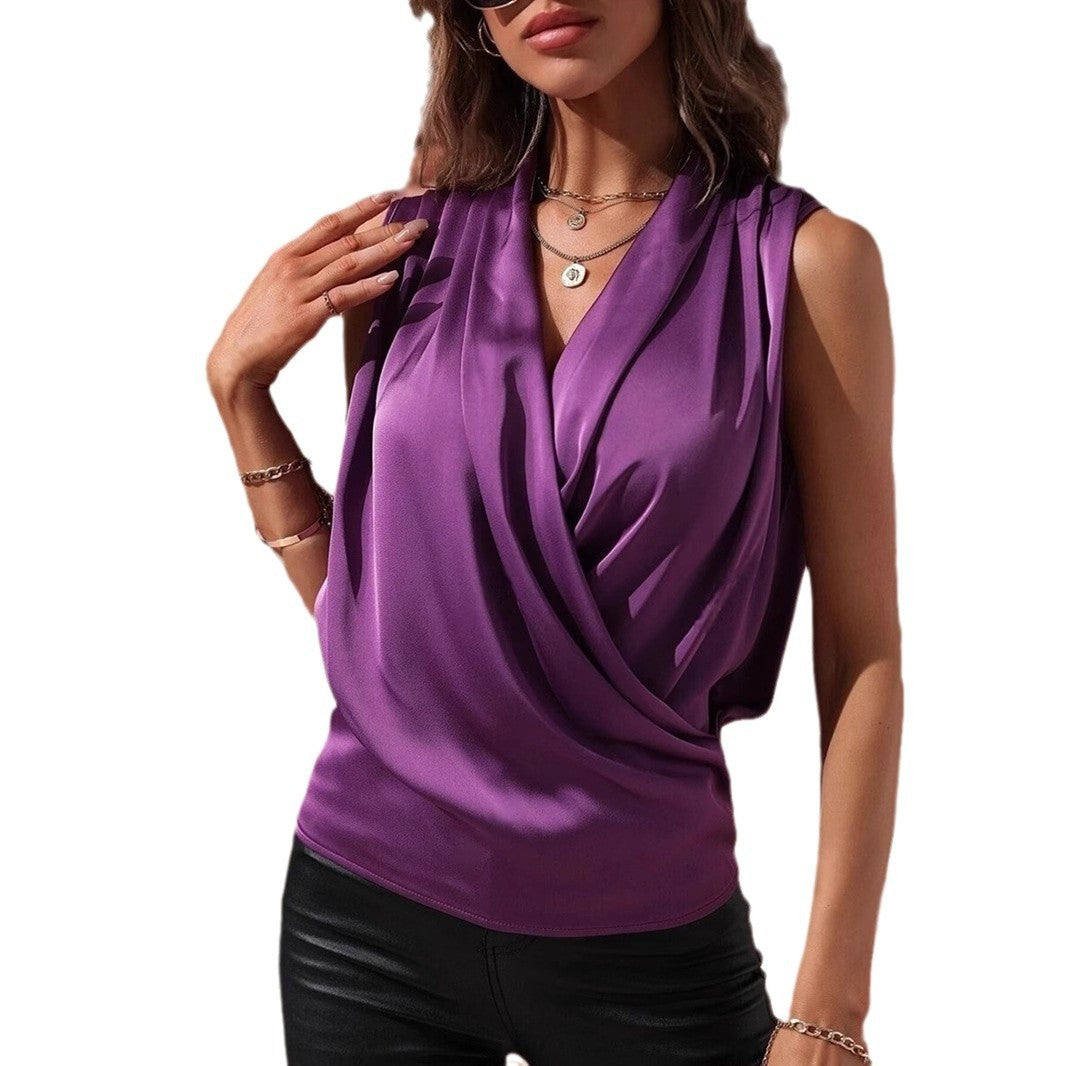 SELENE | SATIN FOLDED PULLOVER