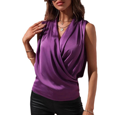 SELENE | SATIN FOLDED PULLOVER
