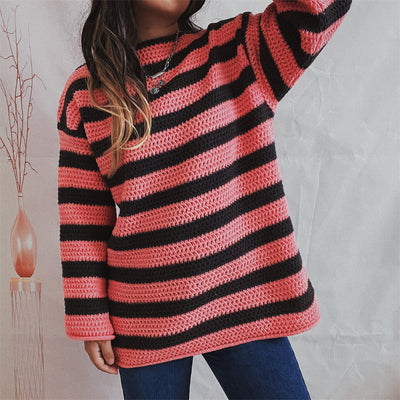 ELISA | KNITTED STRIPED SWEATER