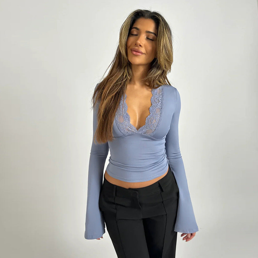 SOFÍA | LACE V-NECK TOP