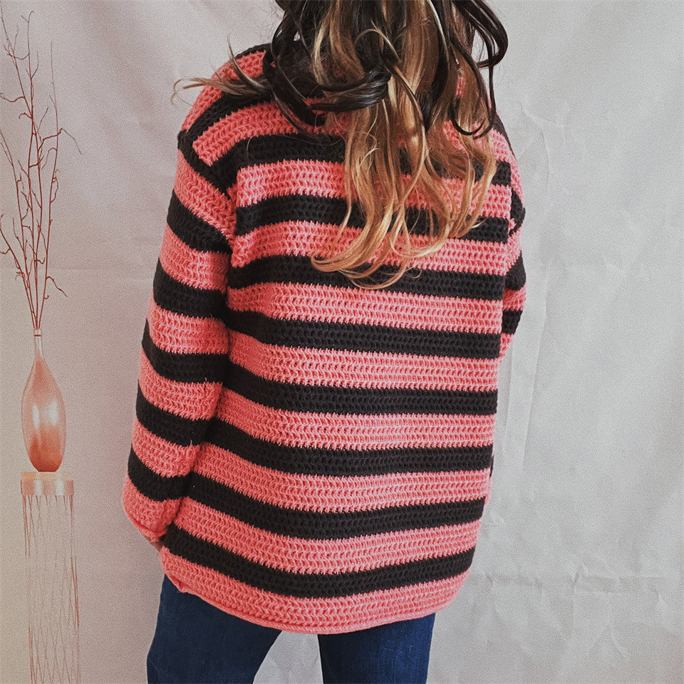 ELISA | KNITTED STRIPED SWEATER