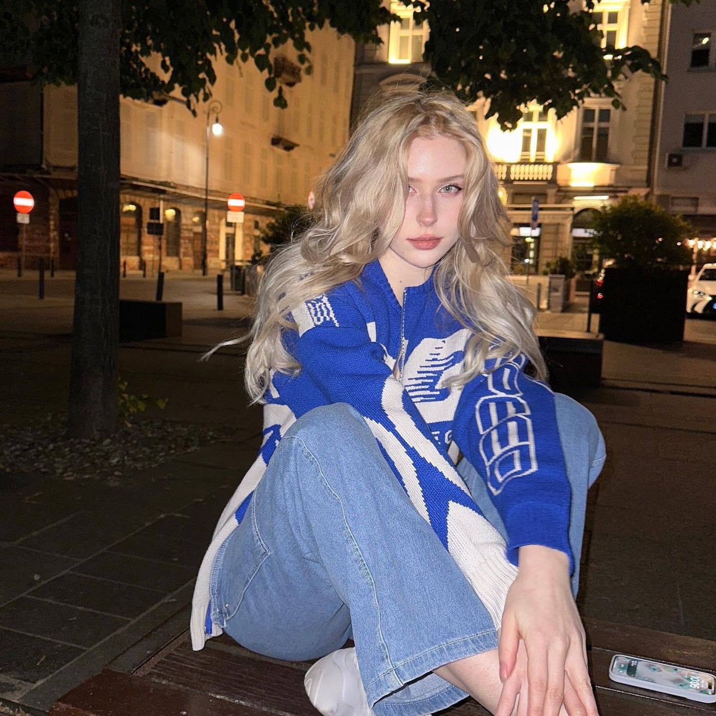 VALENTINA | Zip-Up Knitted Streetwear Jacket