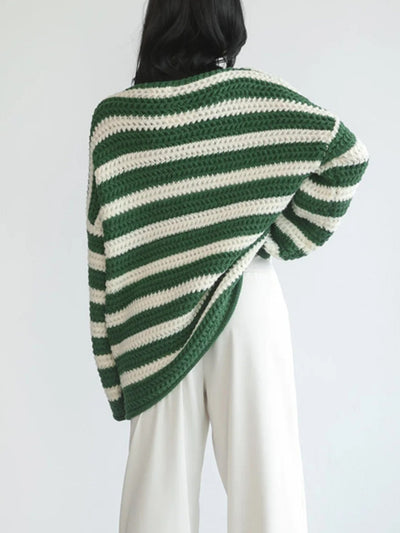 ELISA | KNITTED STRIPED SWEATER