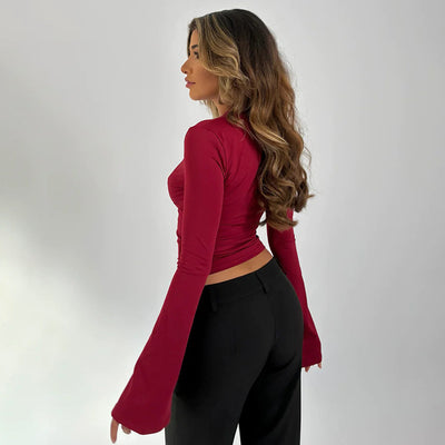 SOFÍA | LACE V-NECK TOP