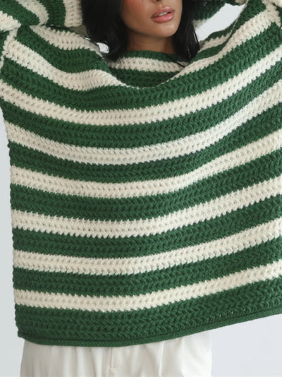 ELISA | KNITTED STRIPED SWEATER