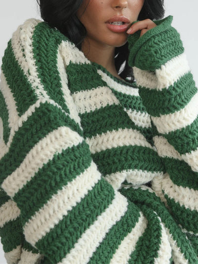 ELISA | KNITTED STRIPED SWEATER