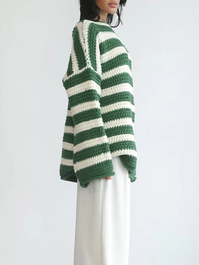ELISA | KNITTED STRIPED SWEATER