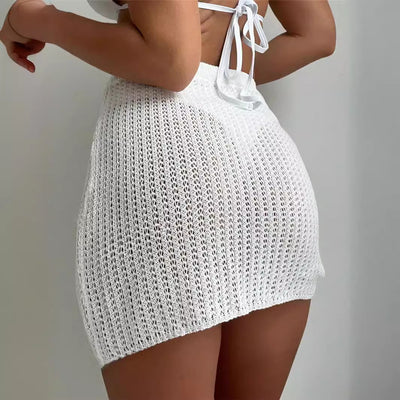 SOPHIE | Crochet Drawstring Skirt