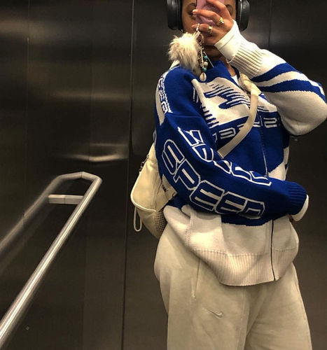 VALENTINA | Zip-Up Knitted Streetwear Jacket