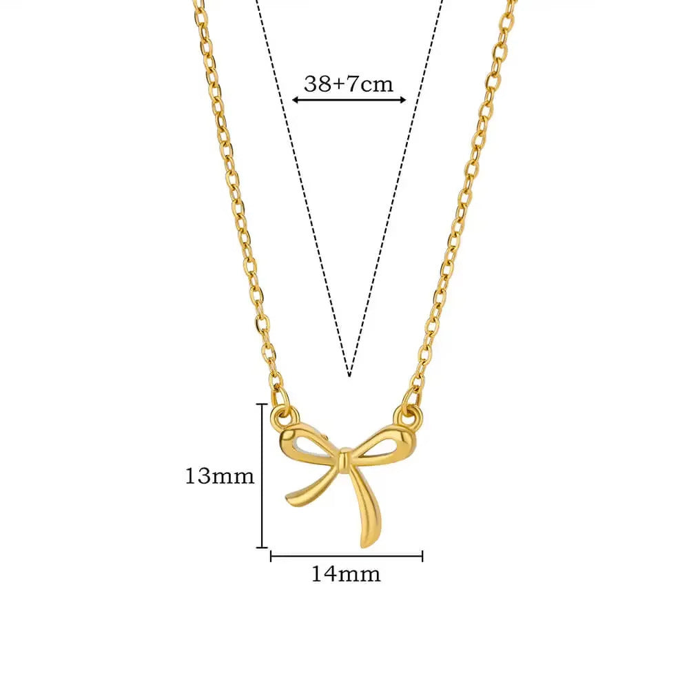 ESTELLE | BOW LOCK NECKLACE