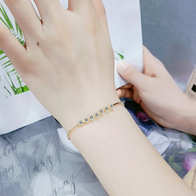 FIONA | SIMPLE COPPER & ZIRCON BRACELET