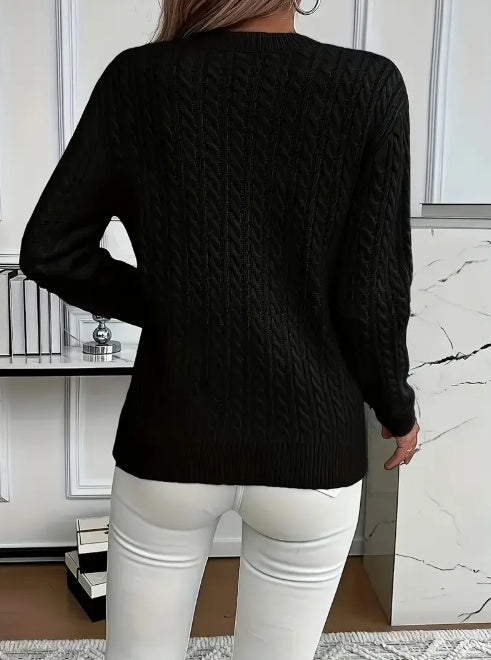 VIVIAN | POLYESTER REGULAR PULLOVER SWEATER