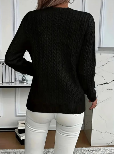 VIVIAN | POLYESTER REGULAR PULLOVER SWEATER