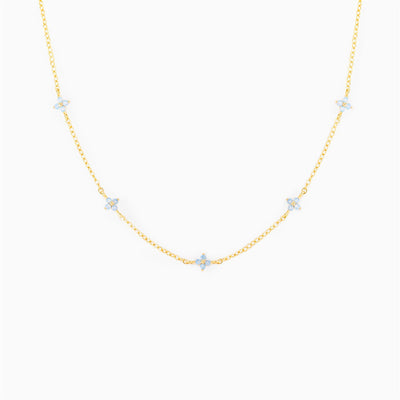LUNA | BLUE FLOWER NECKLACE