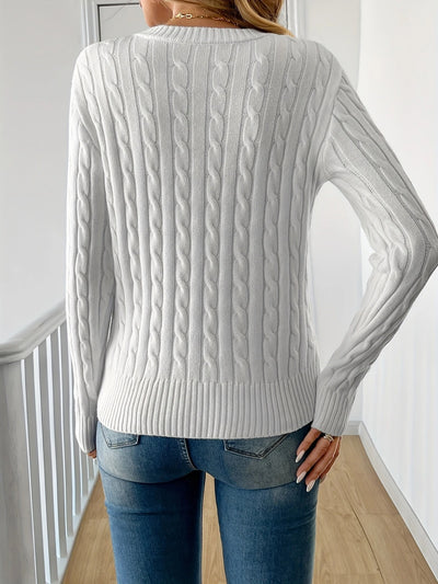VIVIAN | POLYESTER REGULAR PULLOVER SWEATER