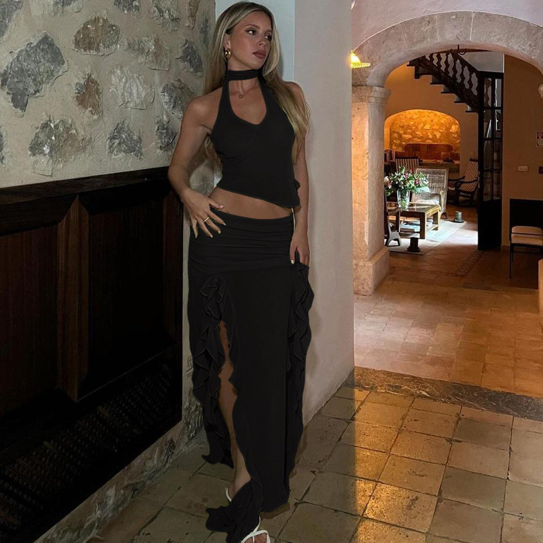 ELLA | TASSEL TOP & SKIRT SET