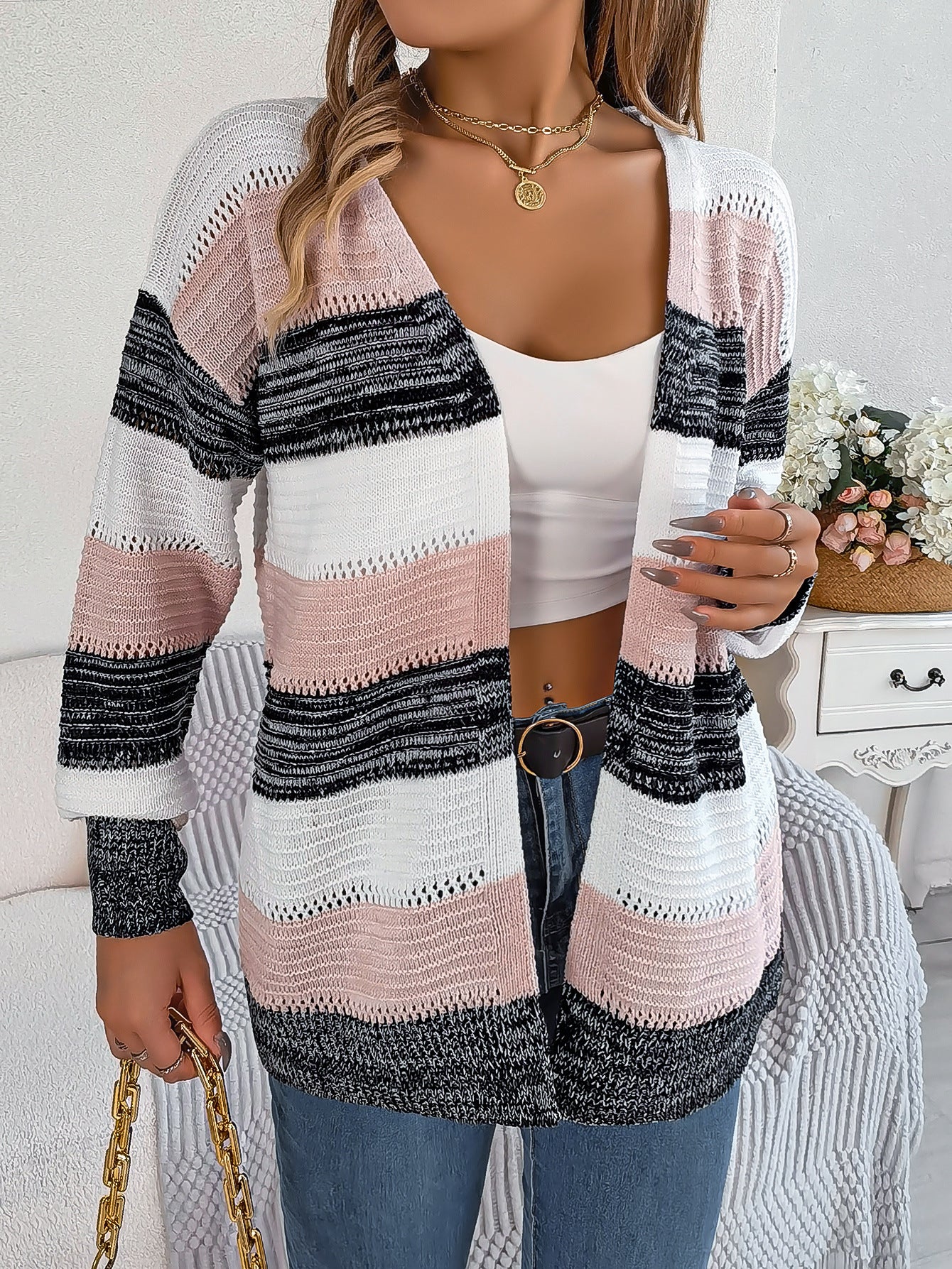 MILANE | STRIPED CARDIGAN