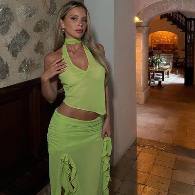 ELLA | TASSEL TOP & SKIRT SET